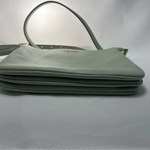 Kate Spade Leila Small Triple Gusset Crossbody Mint Green - Picture 7 of 10